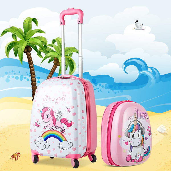 unicorn holiday suitcase luggage set