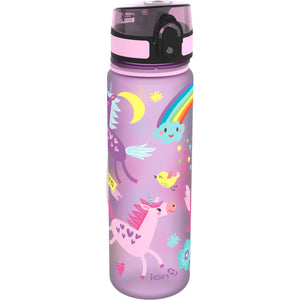Leak Proof BPA Free Unicorns Slim Water Bottle, Purple, Size 500 ml