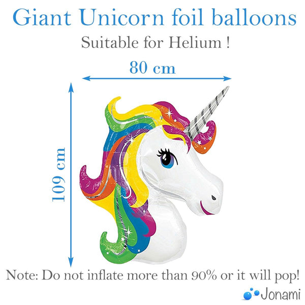 Giant Unicorn Foil Balloons