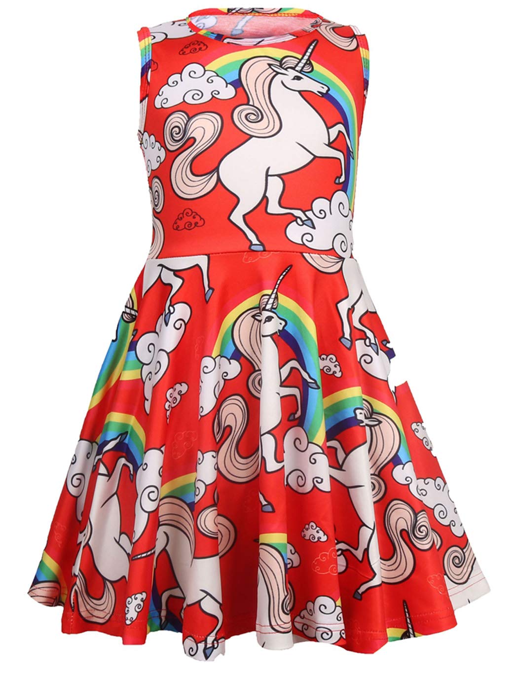 Red cheap unicorn dress