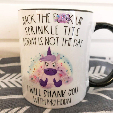 Cussing Unicorn Shank You with My Horn Coffee Mug