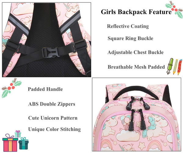 Pink unicorn backpacks