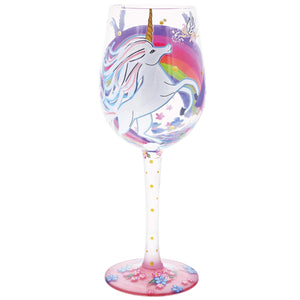 Lolita Unicorn Wine Glass, Multi-Colour, 85 x 85 x 225 cm