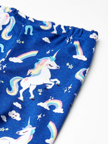 Hatley Little Unicorn Pyjama Set, Pink (Rainbow Unicorns 650)