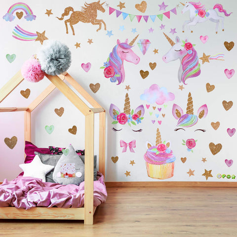 unicorn wall stickers collection