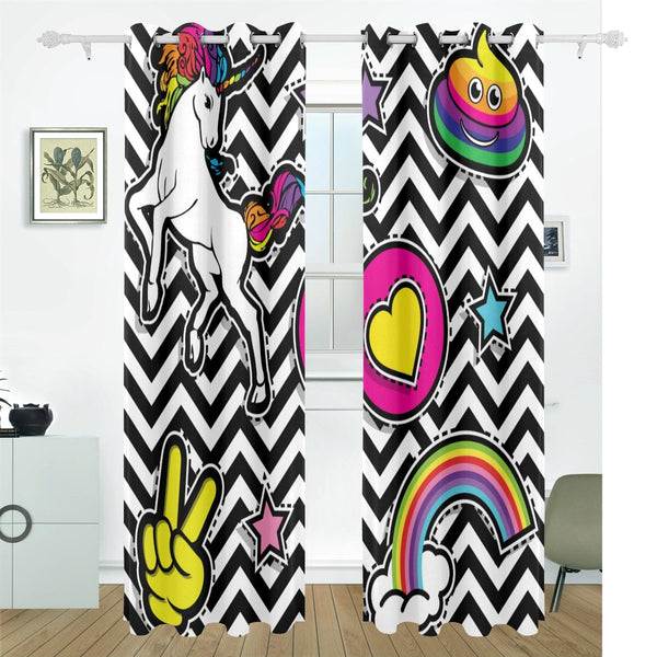 unicorn curtains