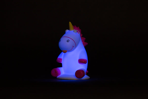 Despicable Me Fluffy Unicorn "Illumi-mate" Colour Changing Lamp Light - Blue