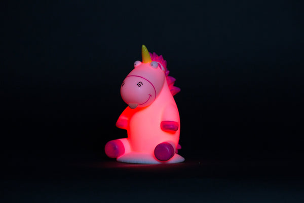 Despicable Me Fluffy Unicorn "Illumi-mate" Colour Changing Lamp Light - Red