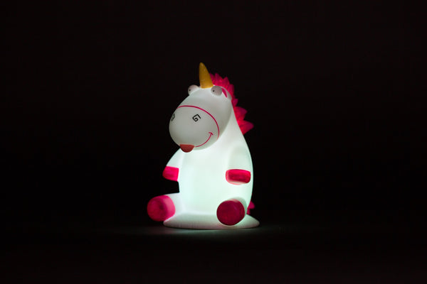 Despicable Me Fluffy Unicorn "Illumi-mate" Colour Changing Lamp Light - White