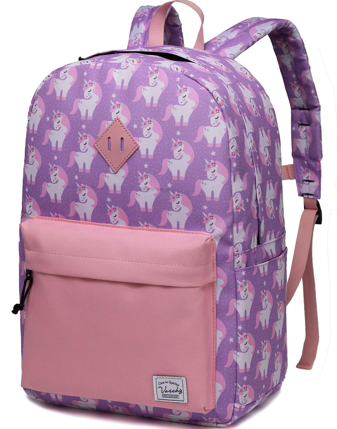 Retro Unicorn Backpack Pink Large