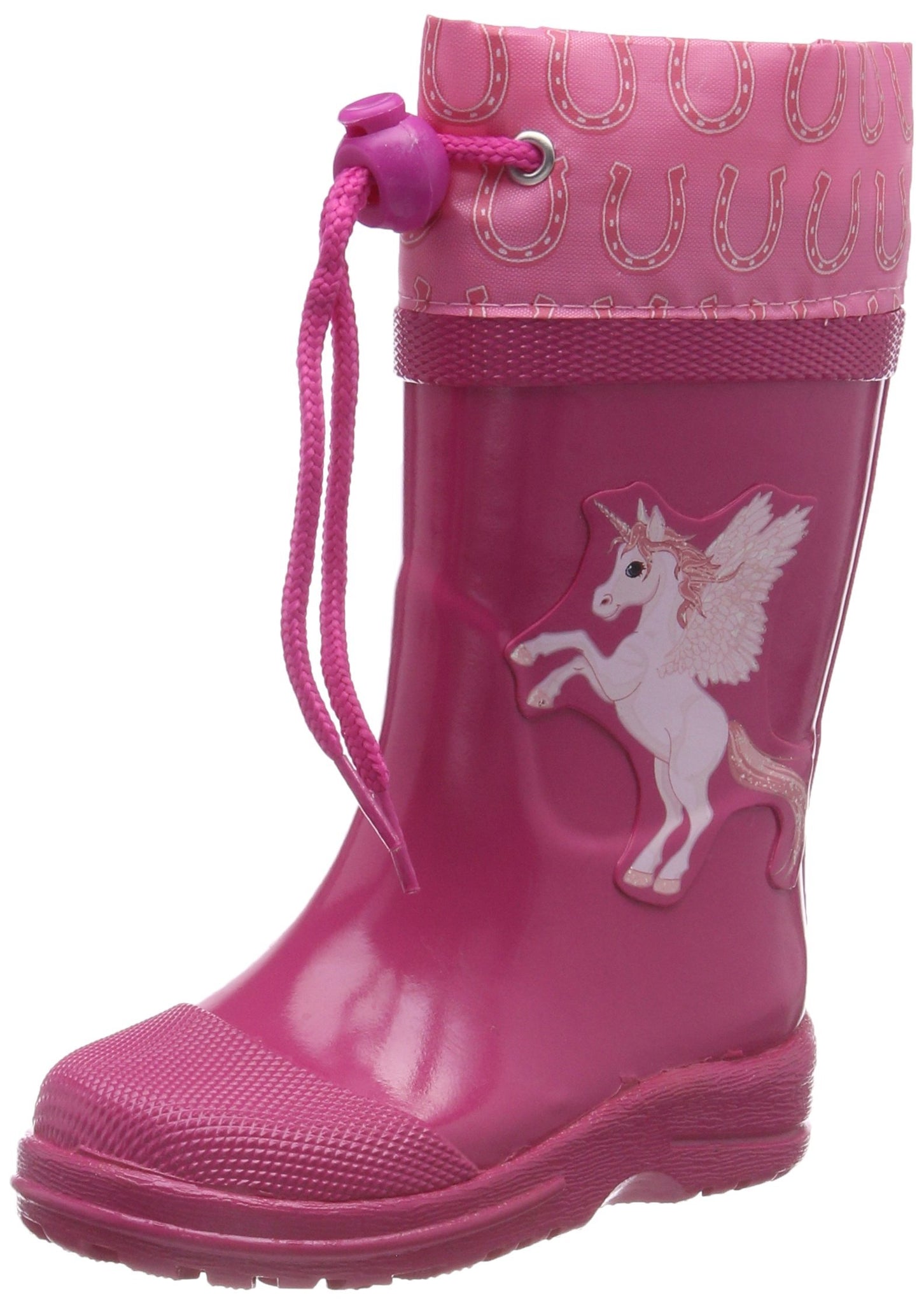 Unicorn wellington boots with laces