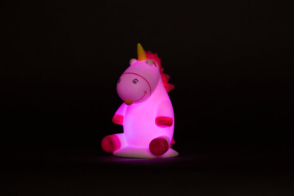 Despicable Me Fluffy Unicorn "Illumi-mate" Colour Changing Lamp Light - Pink