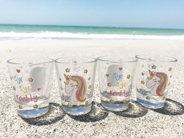 Unicorn shot glass gift set